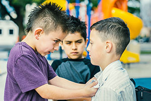 Kids bullying on the playground