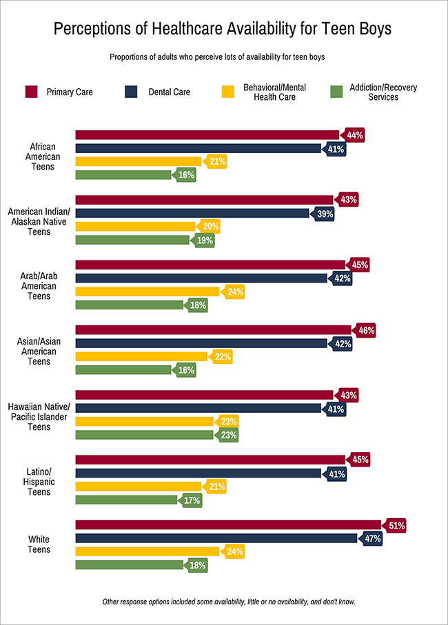 Perceptions of Healthcare Availability for Teen Boys
